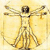 A pixelated figure in a Vitruvian pose with outstretched arms and legs, rendered in yellow and brown tones on a light background.