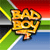 Pixelated icon with golden-yellow text 'BRO' on a background of red, green, blue, and white stripes with diagonal yellow lines.