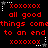 A contact sheet of six animated frames showing a repeating red text pattern with