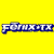Static pixelated icon with blue and white text on a solid yellow background, featuring a stylized font with rounded edges and slight anti-aliasing effects.