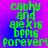 Green pixelated text on a purple-to-blue gradient background reads 'cathy and alexis bffs forever!' in four identical