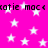 A static image with a bright pink background covered in white stars and repeated text.