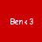 Four square display the text 'Bent 3' in white pixelated font against solid red, magenta, purple, and pink backgrounds