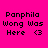 Four display text 'Ponphila Wong Was Here' with a heart symbol on a bright pink background, each highlighting different text lines with yellow bars