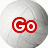 A static image of a white volleyball with red text overlays reading "Go," "Red," and "Volleyball" in different positions.
