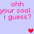 Pixelated text and heart symbols on a light purple background with pink lettering.