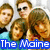 Five people in a group pose with the text 'The Maine' displayed below them on blue background.