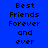 Blue background with pixelated text 'Best Friends Forever and ever' arranged in a , with cyan highlight boxes shifting across different text segments