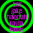 Four identical circular green neon rings with purple text listing names over a black background.