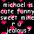 Pixelated text and pink hearts on black background with animated heart overlays.
