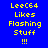 Four display identical pixelated text on different solid backgrounds with no visible animation changes