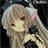 Pixelated anime-style character with light brown hair and pink ear details holding a black microphone against a dark background, next to stylized text reading "Anime IM" and "COM".