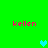 Green background with four pink 'kellen' texts and three cyan hearts in a