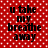 Red background with white polka dots and black text reading "u take my breathe away to get it back i'll kiss u" in pixelated font.