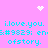 Pixelated cyan text repeats on a pink background with white heart and starburst symbols, animated as dots shift position.