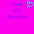 A static pixel art image with a bright pink background, displaying two identical text blocks and a cyan heart symbol.