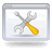 Static pixel art of a gray figure with multiple limbs holding a yellow-orange object against a light background within a rounded frame.