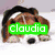 A four- shows a dog, birds, pandas, and a shadowy figure with text overlays: 'Claudia', 'Is', 'Do', and 'Best!' in colored boxes