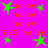 A static image with a bright pink background featuring repeated orange text 'hailee' and green star shapes scattered throughout.