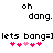 Pixelated text and heart symbols arranged in two mirrored sections on a white background, with animated pink hearts changing position.