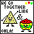 Pixel art animation of two anthropomorphic food characters dancing with text "HE GO TOGETHER LIKE & OHLA!" and colored dots above.