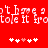 Red background with white pixelated text repeating 'got to have got to have got to have' and two of five heart symbols each, one showing a pink heart among white hearts