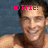 Pixelated image of a person with short dark hair and light skin, wearing no shirt, against a blue background with pink text reading HOTTIE!