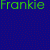 Animated sequence showing text overlays and a group photo of five people against a blue background with pixelated dots.