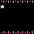 Animated black background with pink and white star-like shapes scattered throughout, red text "I Love You" repeated four times in a