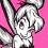 A 45x45 pixel animated contact sheet showing three sequential frames of a cartoon fairy character against a pink background with visible animation changes between frames.