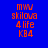 Blue background with orange text 'mww skilova 4 life KB4' repeated across three , green rectangular blocks covering portions of the middle and bottom