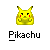 A 4x4 contact sheet of 14 animated frames showing a yellow Pikachu character with red cheeks, some frames featuring blue electric effects around its head.