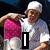 Six- of pixelated images with overlaid text fragments, each showing a person in various poses and settings