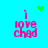 Pixelated text 'i love chad' in pink on cyan background with green heart and starburst symbols above.