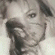 A four- shows a woman's face and upper body in grayscale, colorized, and stylized versions with varying hair colors and clothing