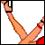 Pixel art contact sheet of a 3x3 grid showing an animated icon with a cartoon woman, text panels, and the word "Sexy" in red stars.