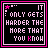 Four identical pixel-art with black backgrounds, pink borders, and white text reading "IT ONLY GETS HARDER THE MORE THAT YOU KNOW" where the final 'H' in 'KNOW' is red