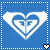 Blue background with white dotted border; two heart-shaped icons with layered blue and white patterns; small black-and-white heart icons at bottom corners.