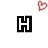 Black block letters H E A R T arranged in two with pink heart icons scattered around on a white background