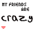 Animated contact sheet of a pixel-art buddy icon showing text variations with heart symbols and color changes across sampled frames.