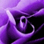 A pixelated abstract composition of swirling purple and white shapes against a dark background, with no discernible figures or text.