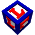 blue cubes with red 'L' letters on white faces, each cube rotated to show different angles against a gray background