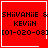 Red square icon with black pixelated text reading "SHiVANiE & SHiVANiE KEViN [01-020-03]" and white border, featuring a heart symbol in top-right corner.