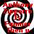 Red text on a black-and-white spiral background reads "Anthony Zipparo Is Funnier Then u" in four identical