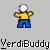 Pixelated character with white hair, yellow shirt, blue pants performing sequential arm and torso movements against gray background.