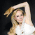 Six show a blonde woman in various poses and outfits, including a white top, a strapless dress, and a white sleeveless dress, with text overlays reading "LEPA BRENA" and "dulce-grupo-rbd"