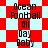Animated icon with red and light blue background patterns displaying text "Ocean Football All Day Baby" in black pixelated font.