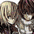Pixelated anime-style character portraits in a , featuring varied hair colors and expressions with visible text elements