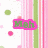 A static collage of six distinct pixelated text-based designs with colorful backgrounds and decorative elements.