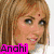Four distinct pixelated images arranged in a : top-left shows a blonde woman with blue eyes and pink text 'Anahi', top-right features a dark-haired woman, bottom-left depicts a red-haired woman, bottom-right displays a group of people on a blue background with red text 'XRBD'